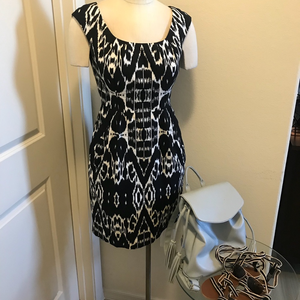 Ikat Pattern Summer Dress